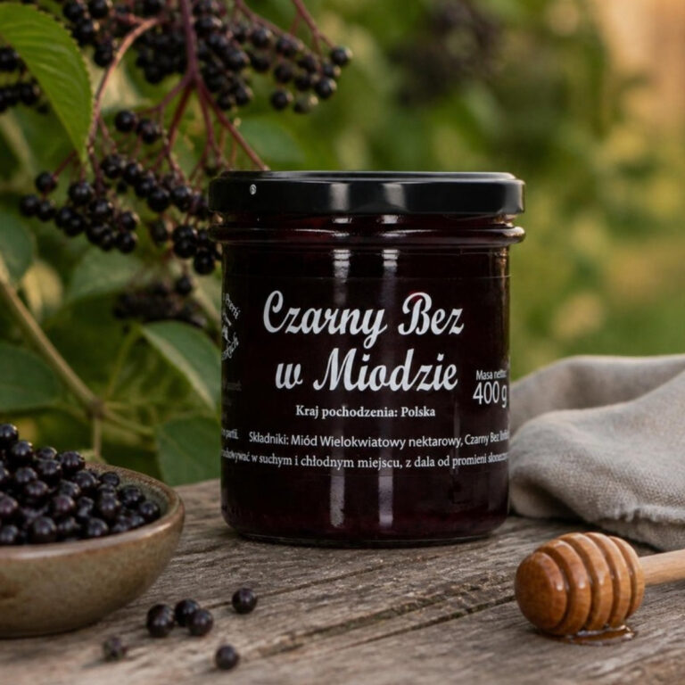 Czarny Bez w miodzie 400 g
