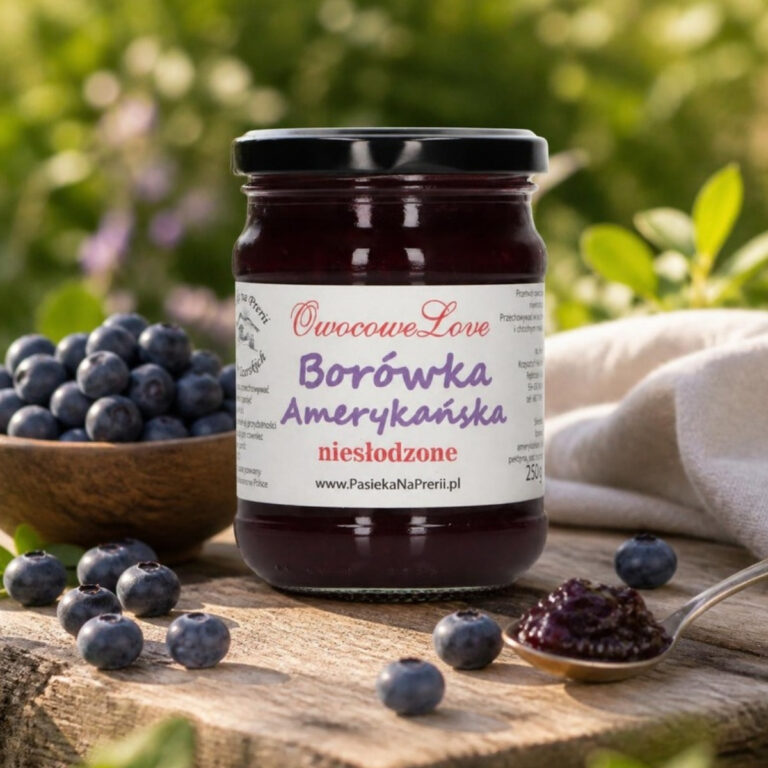 Dżem Owocowe Love Borówka Amerykańska niesłodzony