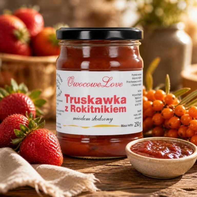 Dżem Owocowe Love Truskawka z Rokitnikiem