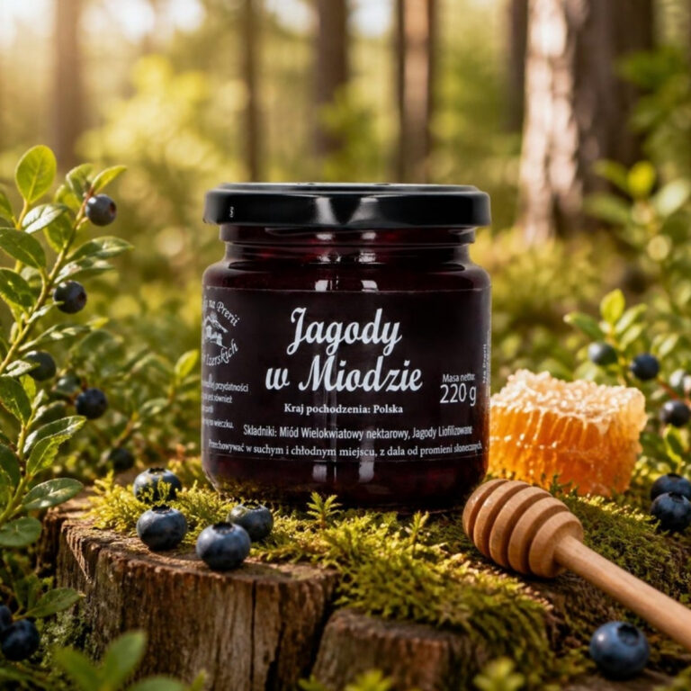 Jagody w miodzie 220 g